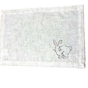 Bunnies Rectangle Placemats by Split P - Set of 4 – 13” x 19” NWT
